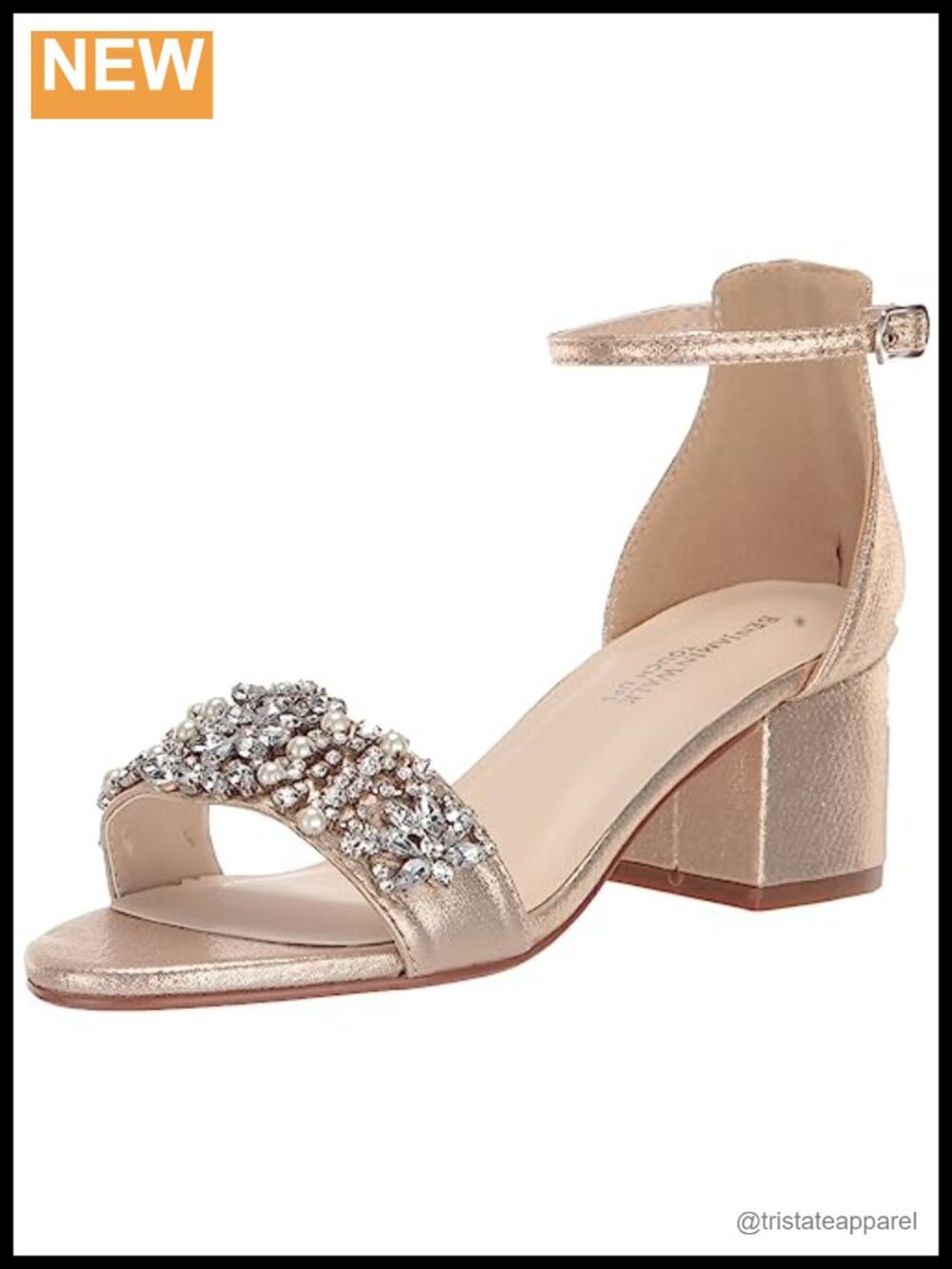 Touch Ups Devon Gladiator Heeled Sandal Rhinestone Open Toe Bridal